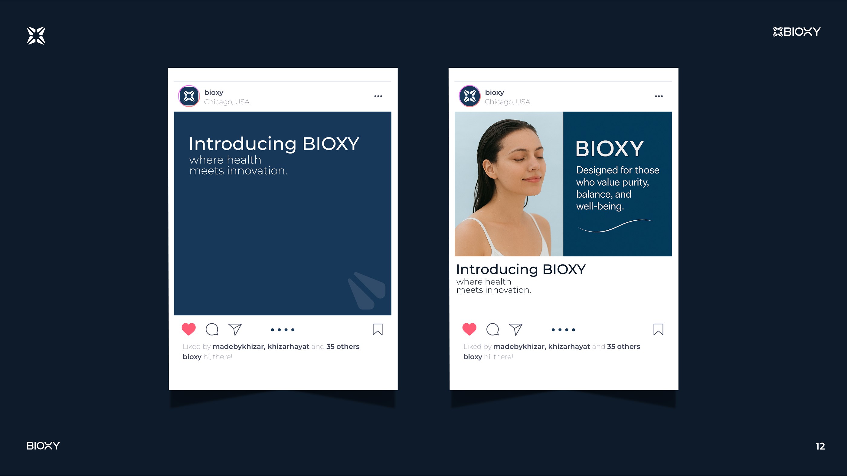 BIOXY — visual presentation slide 13